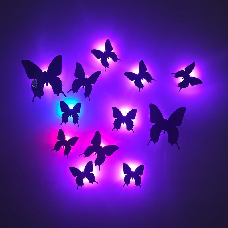Fifaytech™ Halloween 3D Bat Design LED Decorations 12pcs/24pcs Set
