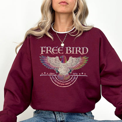 Fifaytech™ Free Bird Retro Music Rock Band Hoodie