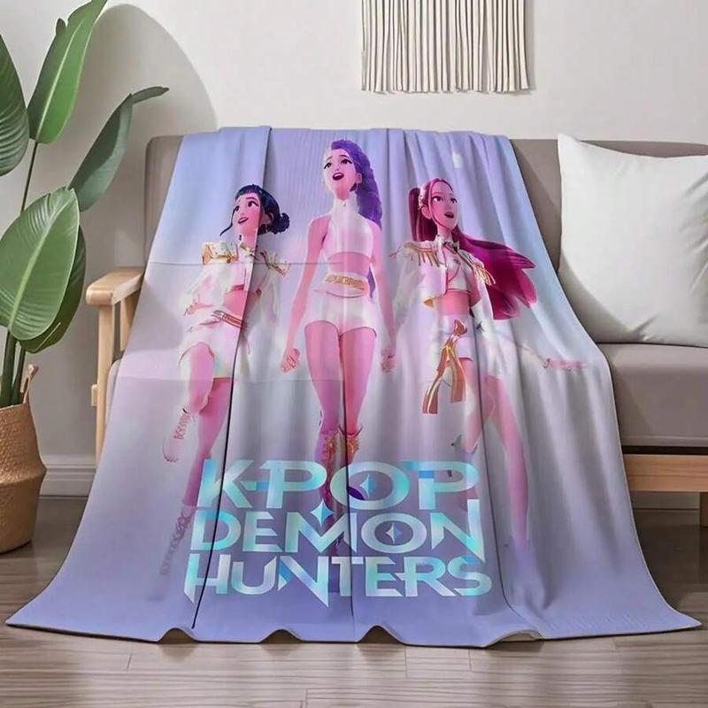 Fifaytech™ Kpop Demon Hunters Inspired Flannel Blanket