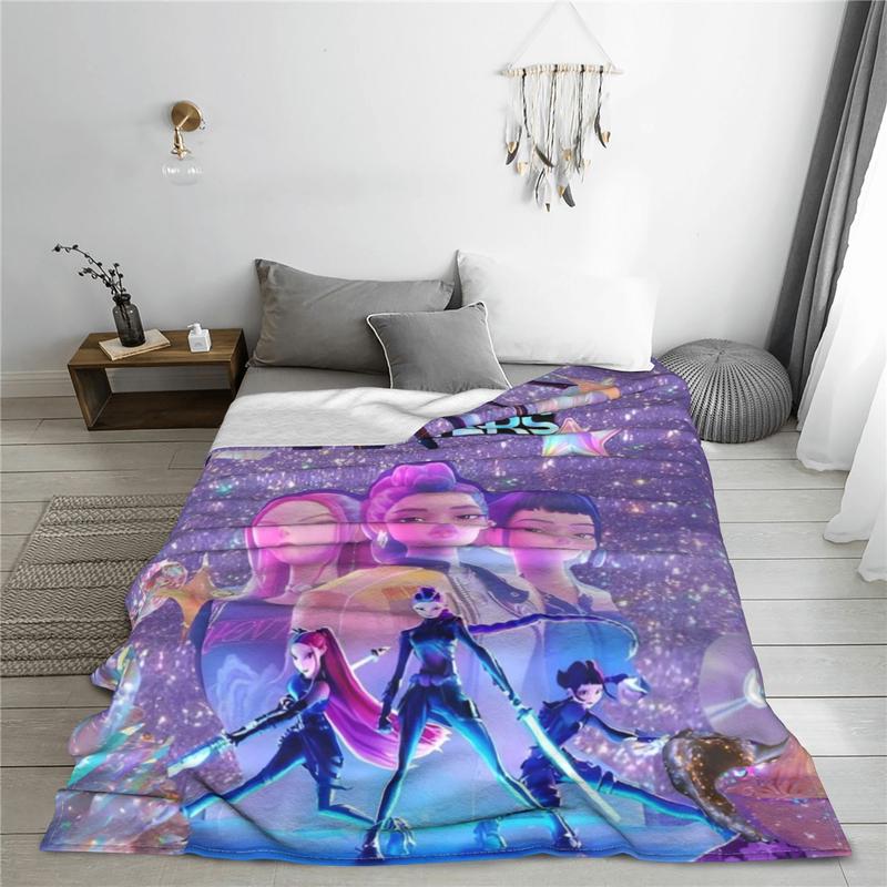 Fifaytech™ Kpop Demon Hunters Inspired Flannel Blanket