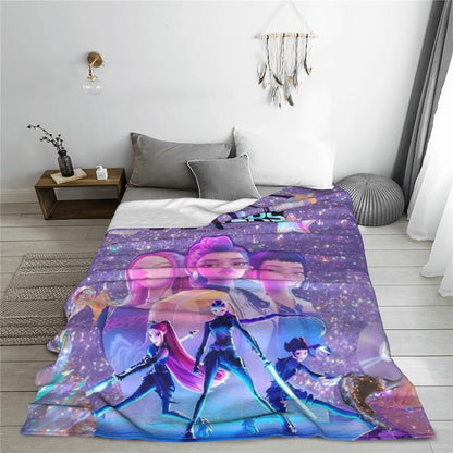 Fifaytech™ Kpop Demon Hunters Inspired Flannel Blanket