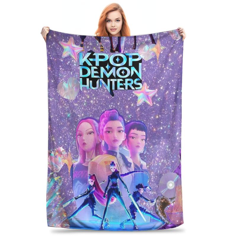 Fifaytech™ Kpop Demon Hunters Inspired Flannel Blanket