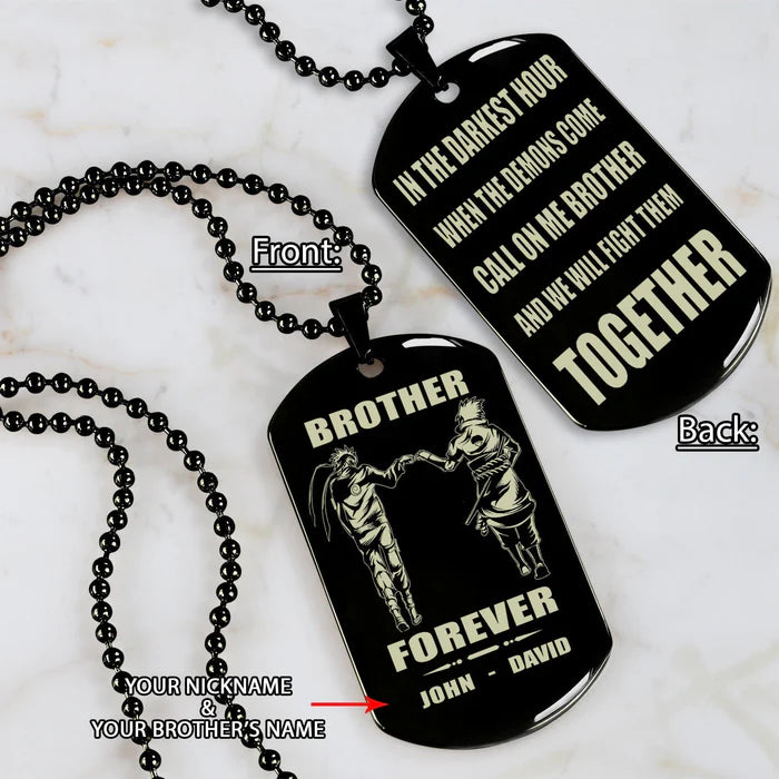 Fifaytech™ 🔥Spartan Custom Engraved Black Dog Tags