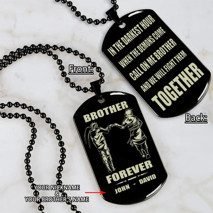 Fifaytech™ 🔥Spartan Custom Engraved Black Dog Tags