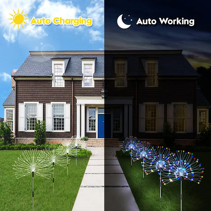 Fifaytech™ 4PC Outdoor Solar Garden Lights