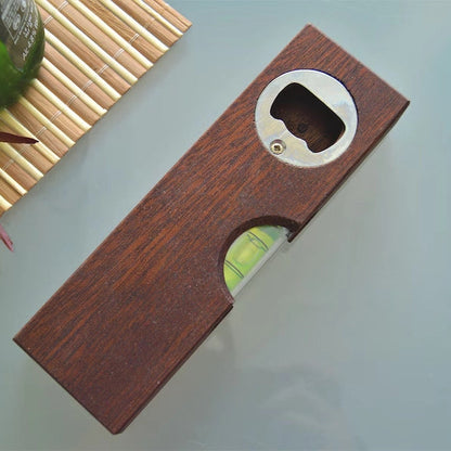 Fifaytech™ Personalized Custom Wooden Spirit Level Bottle Opener