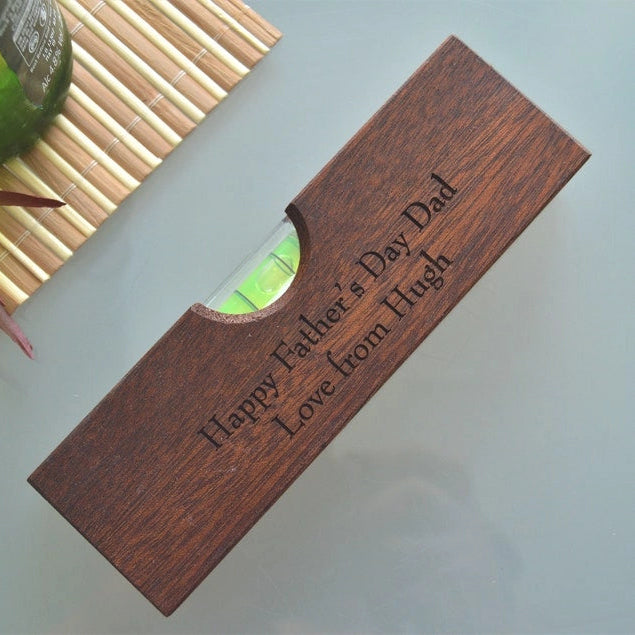 Fifaytech™ Personalized Custom Wooden Spirit Level Bottle Opener