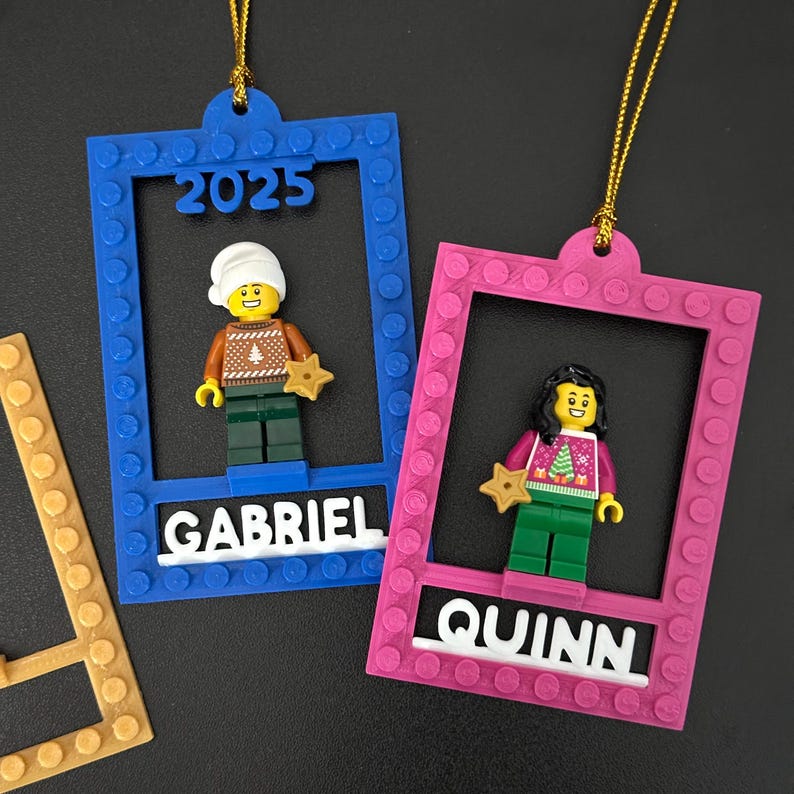 Personalized LEGO Minifigure - Custom Name & Minifigure Display Stand