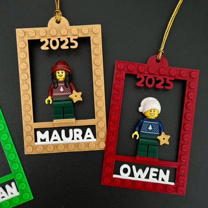 Personalized LEGO Minifigure - Custom Name & Minifigure Display Stand