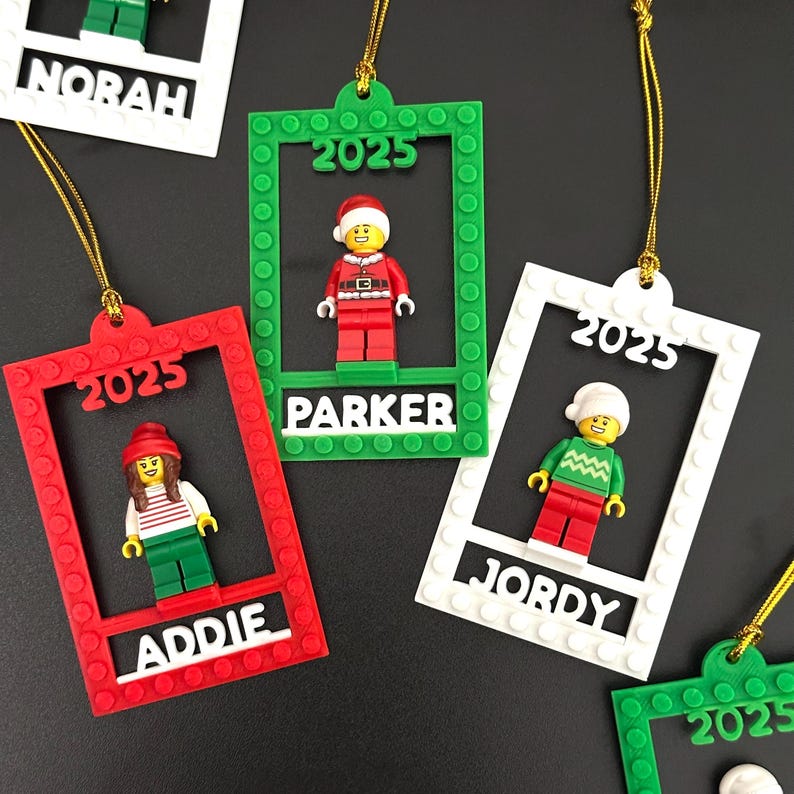 Personalized LEGO Minifigure - Custom Name & Minifigure Display Stand