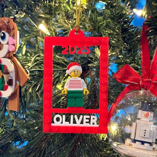 Personalized LEGO Minifigure - Custom Name & Minifigure Display Stand