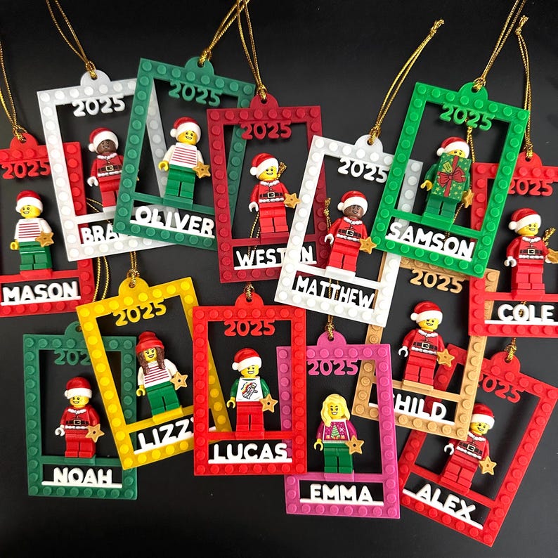 Personalized LEGO Minifigure - Custom Name & Minifigure Display Stand