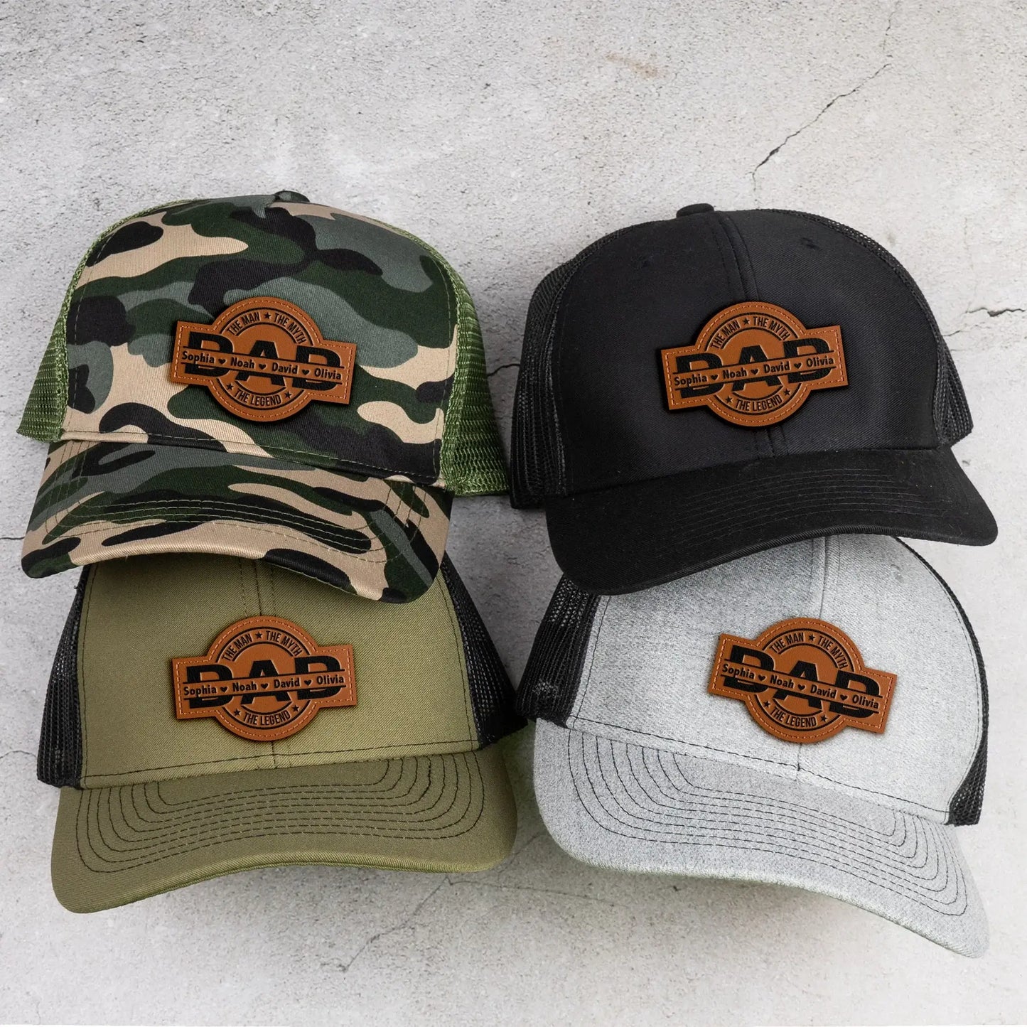 Fifaytech™ Personalized Leather Patch Hat