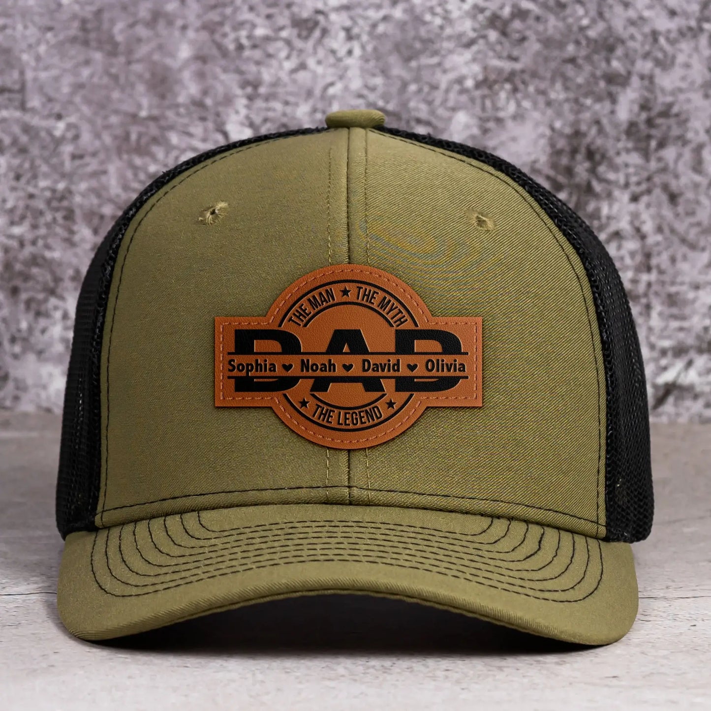 Fifaytech™ Personalized Leather Patch Hat