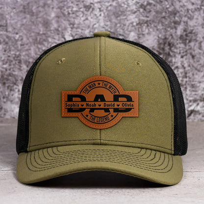 Fifaytech™ Personalized Leather Patch Hat