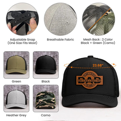 Fifaytech™ Personalized Leather Patch Hat