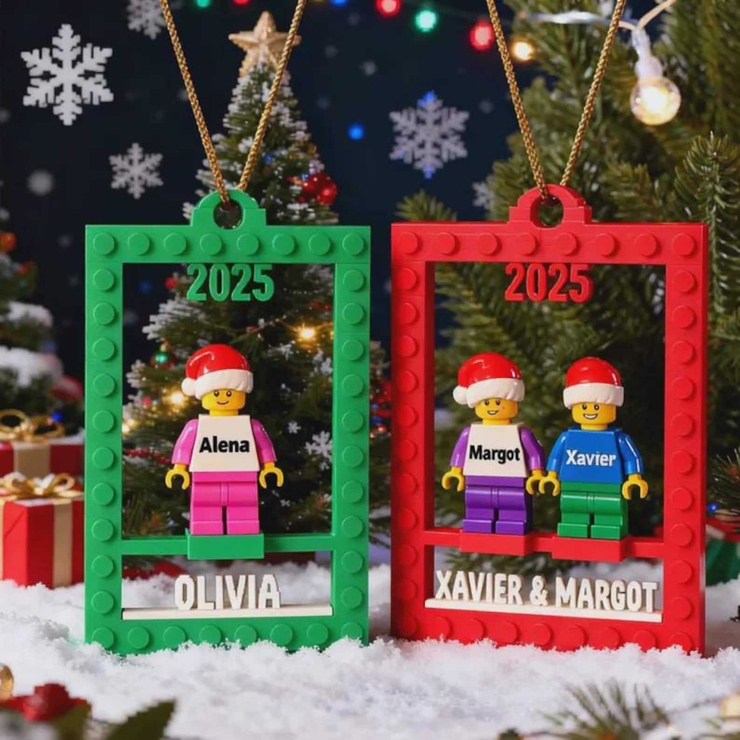 Personalized LEGO Minifigure - Custom Name & Minifigure Display Stand