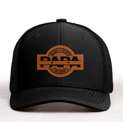 Fifaytech™ Personalized Leather Patch Hat