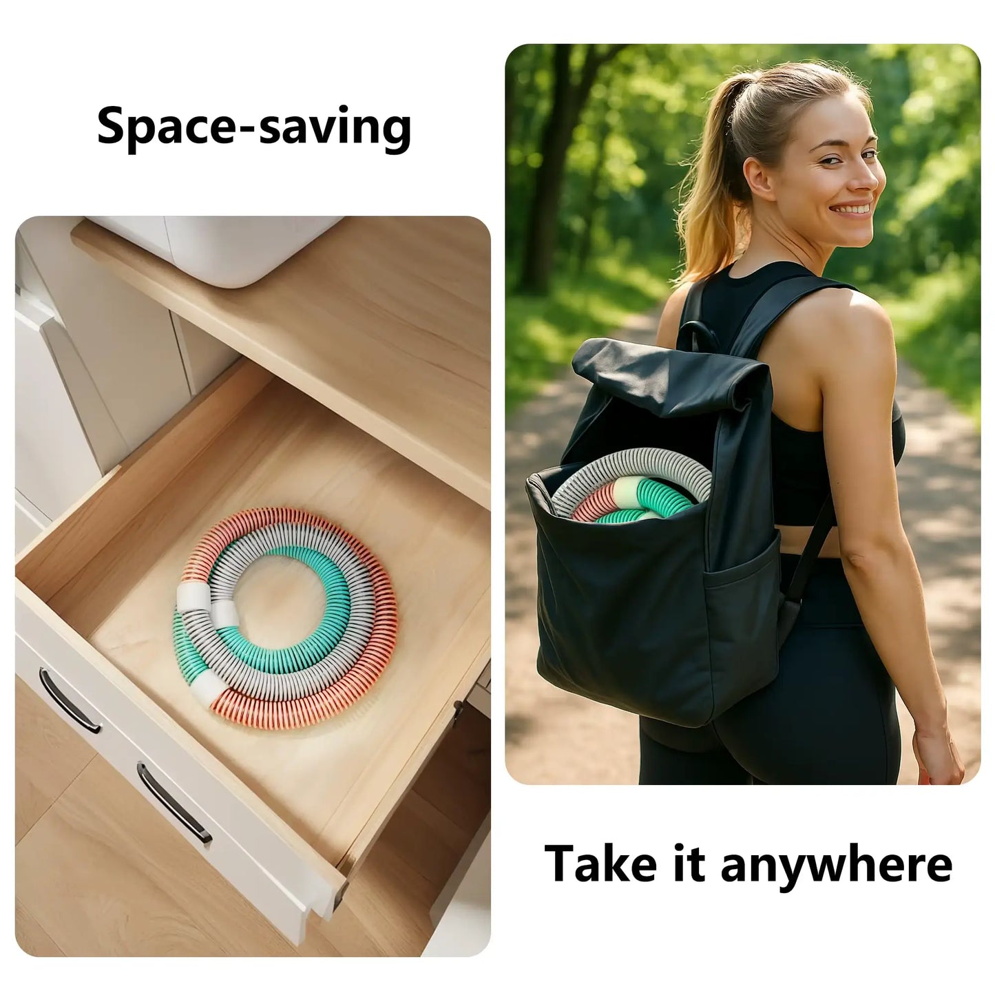 Fifaytech™ Portable Exercise Hoop for Women and Men