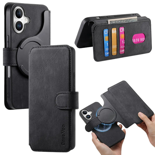 Fifaytech™ iPhone 15 Removable Magnetic Wallet Case