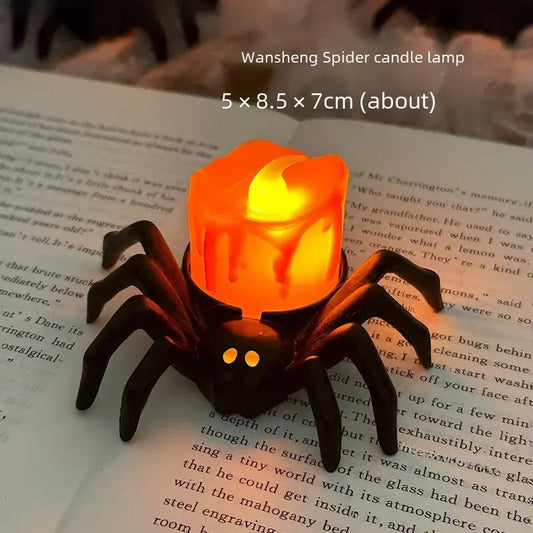 Fifaytech™ Halloween Led Electronic Glowing Spider Candle Lamp