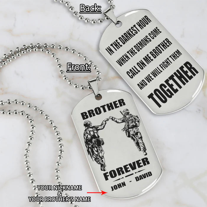 Fifaytech™ 🔥Spartan Custom Engraved Black Dog Tags