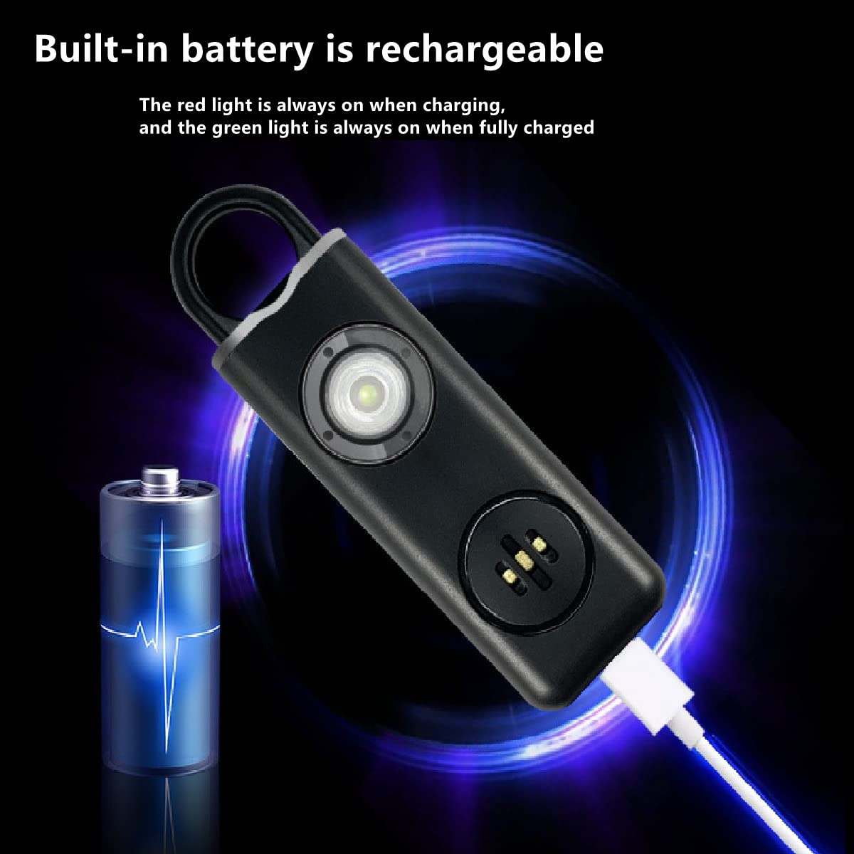 Fifaytech™ Safe Sound Personal Alarm(130 dB Loud Siren Song)