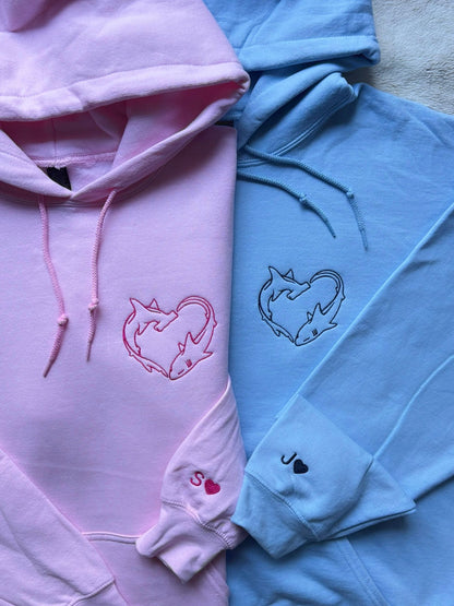 Shark Love Matching Embroidery Set