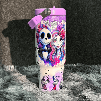 Fifaytech™ 40oz Sally x Jack Skellington Tumbler