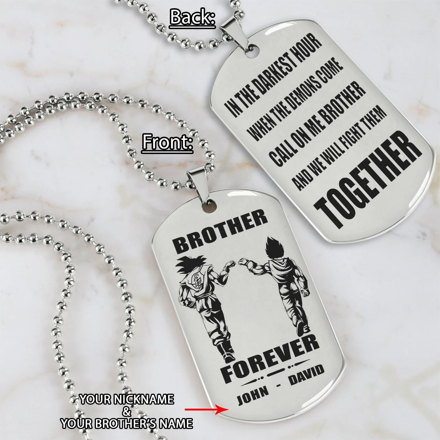 Fifaytech™ 🔥Spartan Custom Engraved Black Dog Tags