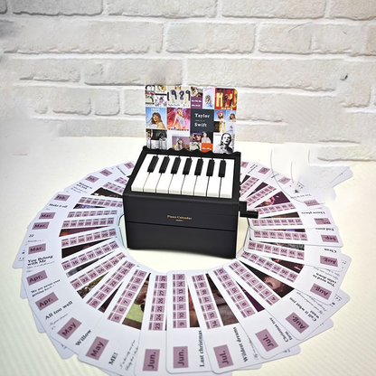 Taylor Swift portrait playable piano calendar