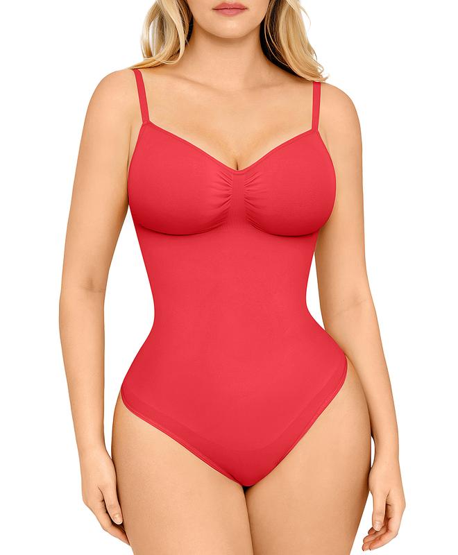 Fifaytech™ Seamless Covered Bust Jumpsuit Thong Bodysuit