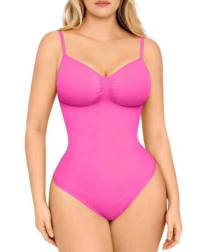 Fifaytech™ Seamless Covered Bust Jumpsuit Thong Bodysuit