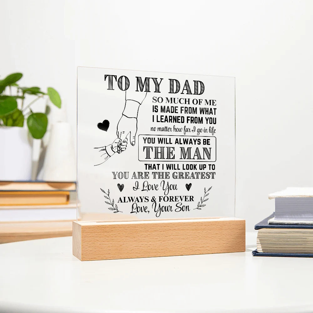 Fifaytech™ To My Dad From Son LED Acrylic