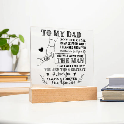 Fifaytech™ To My Dad From Son LED Acrylic