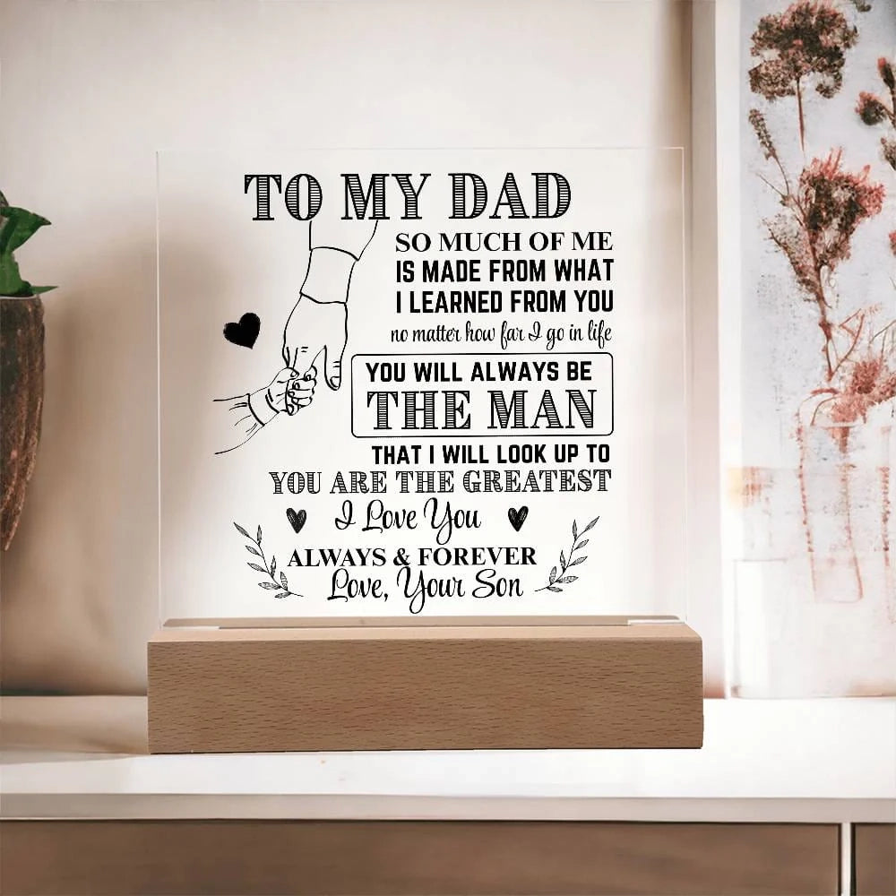 Fifaytech™ To My Dad From Son LED Acrylic