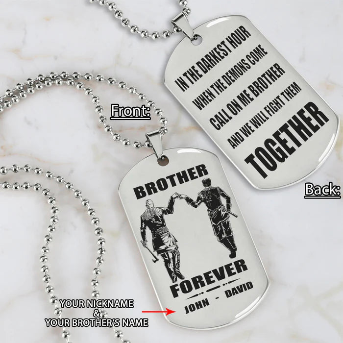 Fifaytech™ 🔥Spartan Custom Engraved Black Dog Tags