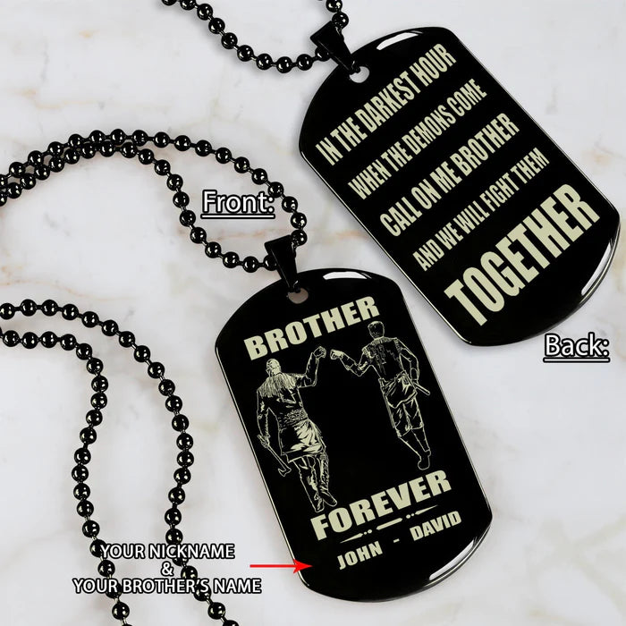 Fifaytech™ 🔥Spartan Custom Engraved Black Dog Tags