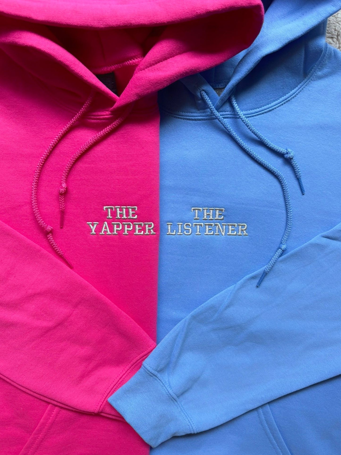 The Yapper The Listener Matching Embroidery Set