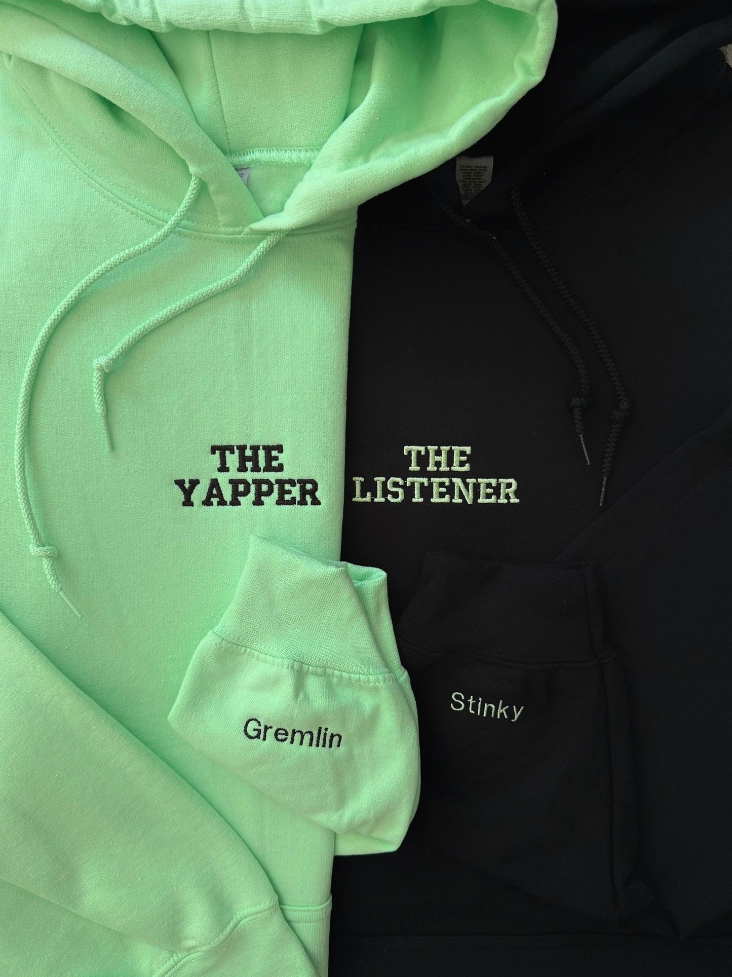 The Yapper The Listener Matching Embroidery Set