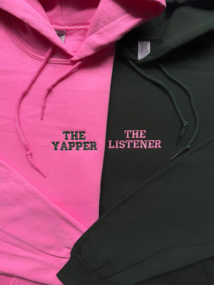 The Yapper The Listener Matching Embroidery Set