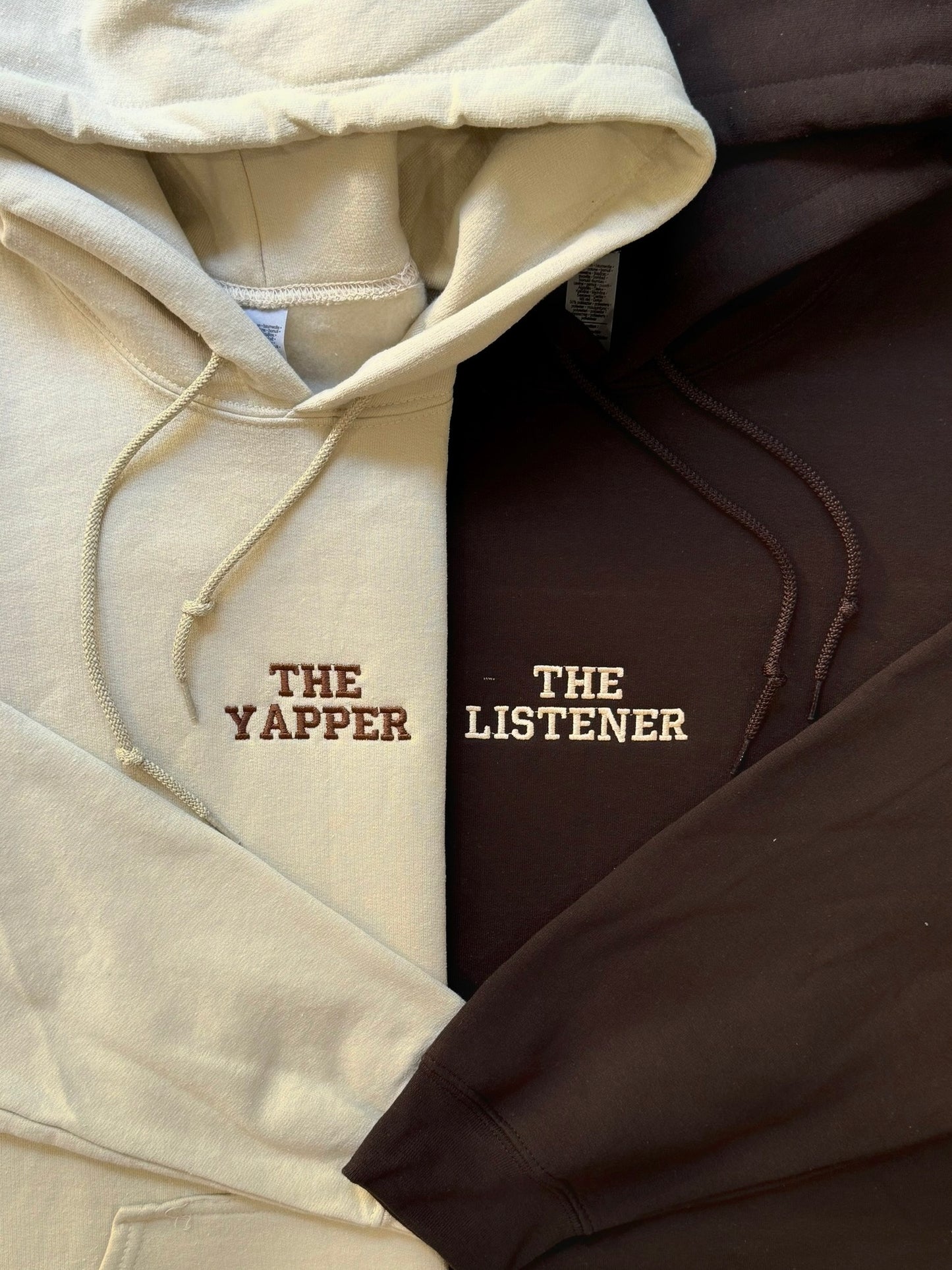 The Yapper The Listener Matching Embroidery Set