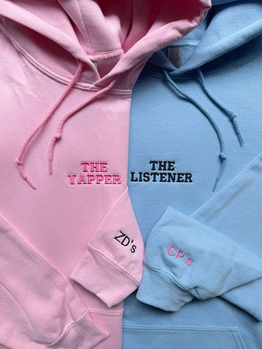 The Yapper The Listener Matching Embroidery Set