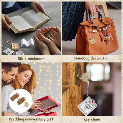 Fifaytech™ 24pcs Mini Bible Keychain