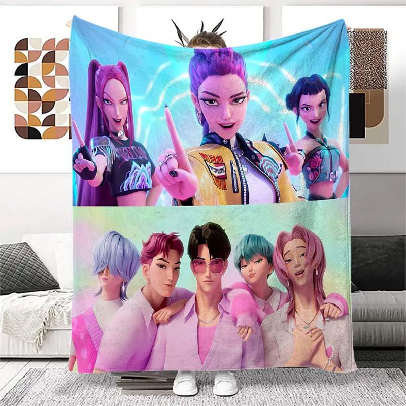 Fifaytech™ Kpop Demon Hunters Inspired Flannel Blanket