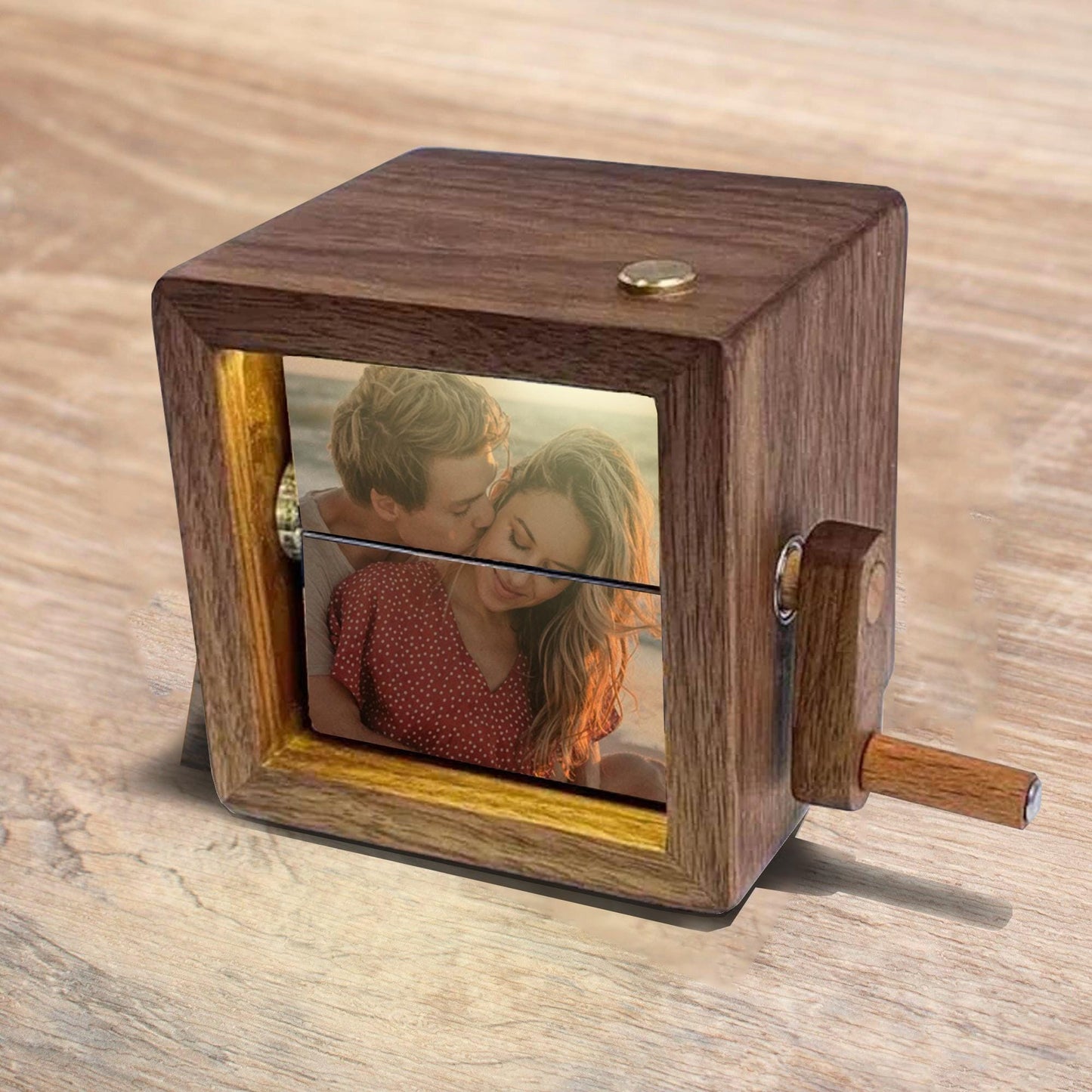 Fifaytech™ Customized Couple Photo Mechanical Flipbook Frame