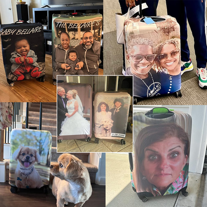 Fifaytech™ Custom Funny Photo Luggage Cover