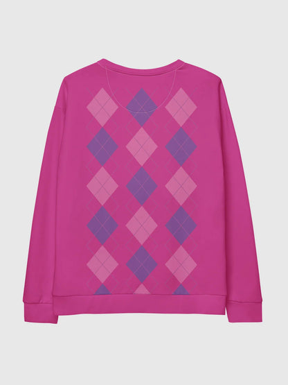 Fifaytech™ KPop Demon Hunters Baby Saja's Argyle Crewneck Sweatshirt
