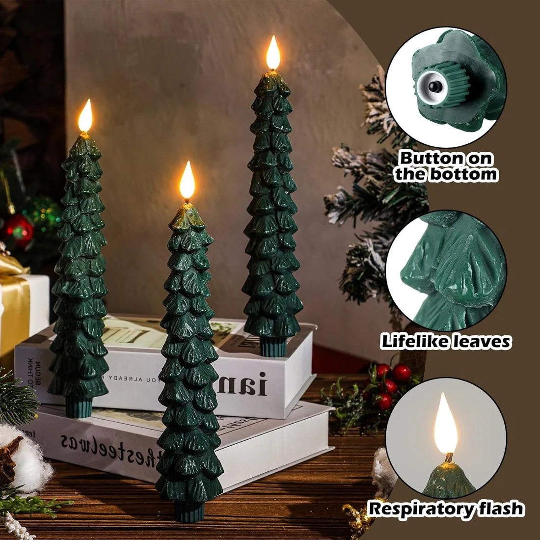 Fifaytech™ Christmas tree LED candles