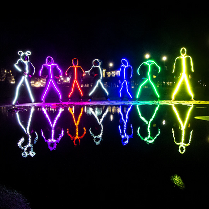 Fifaytech™ Kids/Adult LED stickman costume